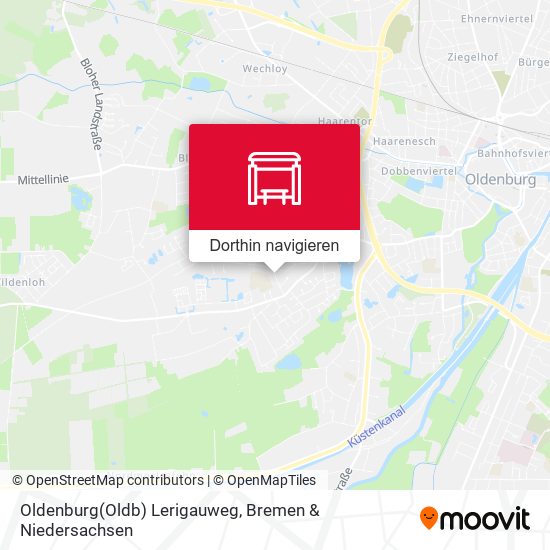Oldenburg(Oldb) Lerigauweg Karte