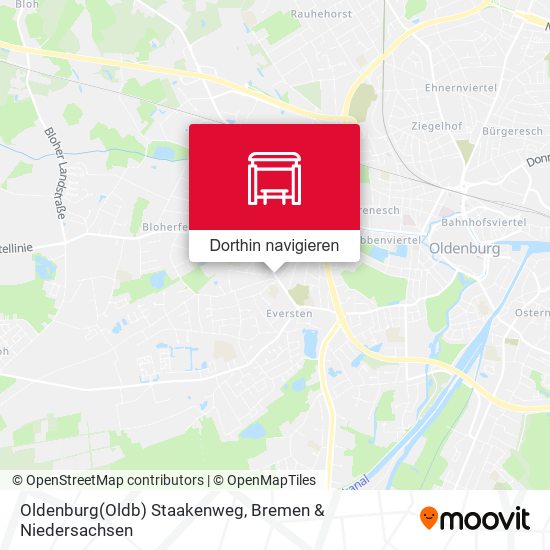 Oldenburg(Oldb) Staakenweg Karte