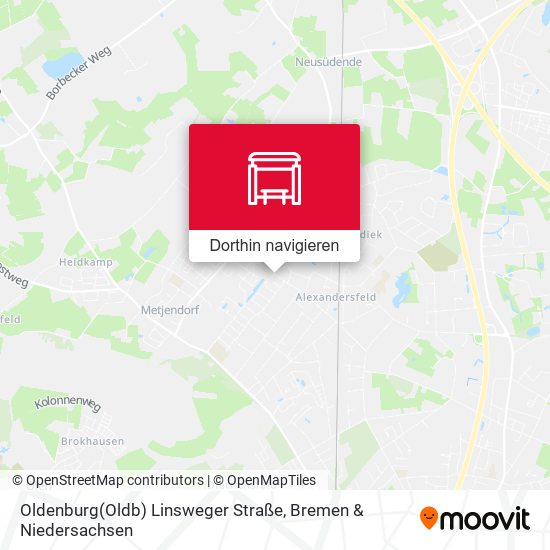 Oldenburg(Oldb) Linsweger Straße Karte