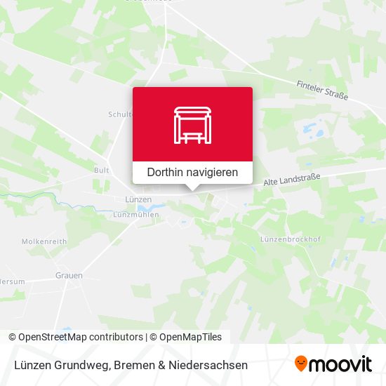 Lünzen Grundweg Karte