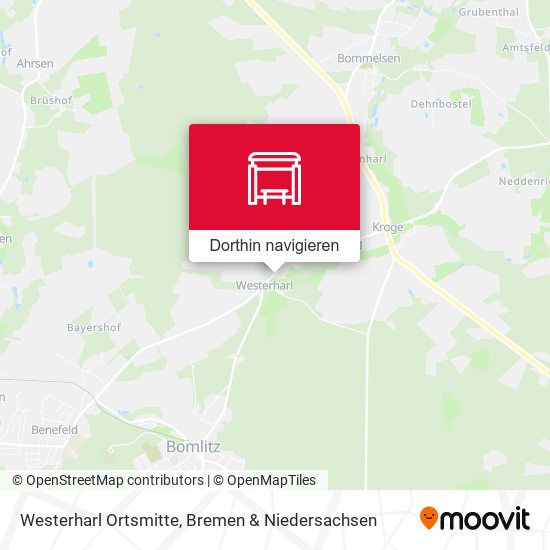 Westerharl Ortsmitte Karte