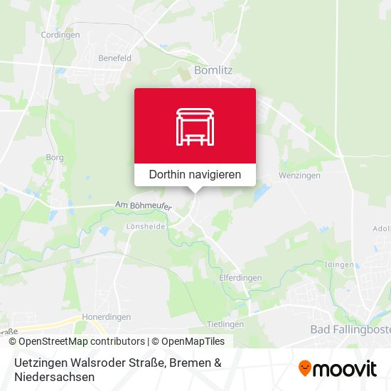 Uetzingen Walsroder Straße Karte