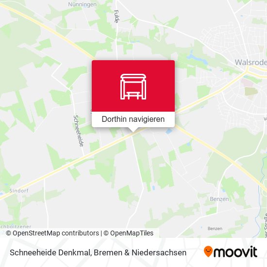 Schneeheide Denkmal Karte