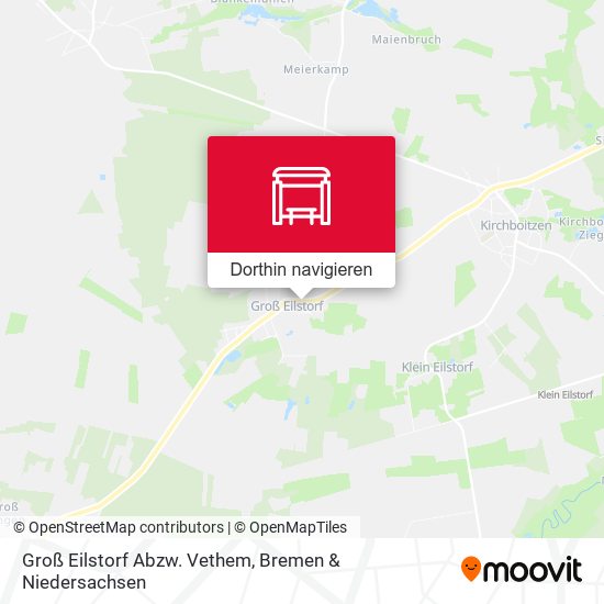 Groß Eilstorf Abzw. Vethem Karte