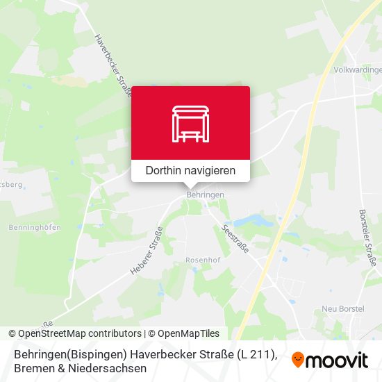 Behringen(Bispingen) Haverbecker Straße (L 211) Karte