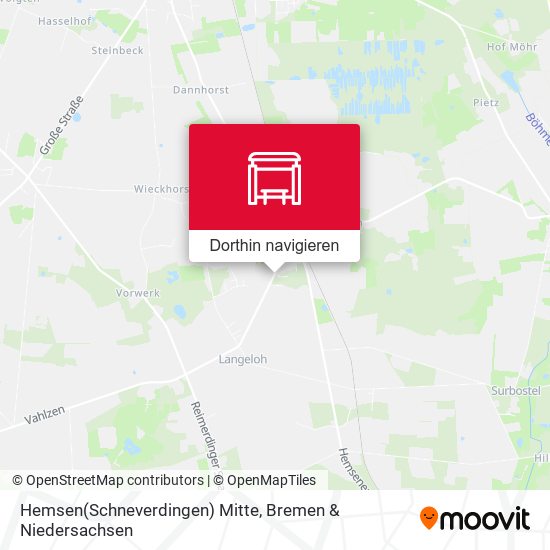 Hemsen(Schneverdingen) Mitte Karte