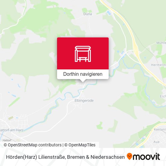 Hörden(Harz) Lilienstraße Karte