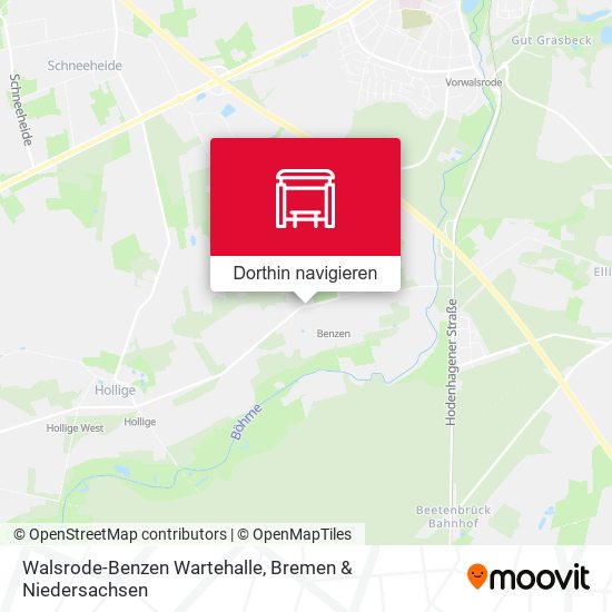 Walsrode-Benzen Wartehalle Karte