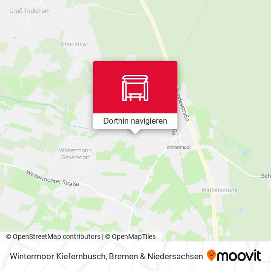 Wintermoor Kiefernbusch Karte