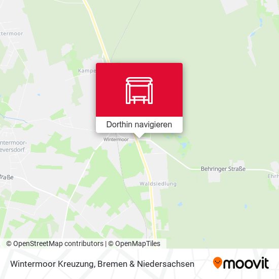 Wintermoor Kreuzung Karte