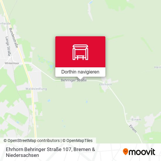 Ehrhorn Behringer Straße 107 Karte
