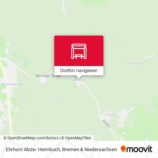 Ehrhorn Abzw. Heimbuch Karte
