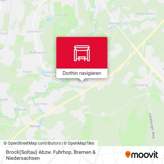 Brock(Soltau) Abzw. Fuhrhop Karte