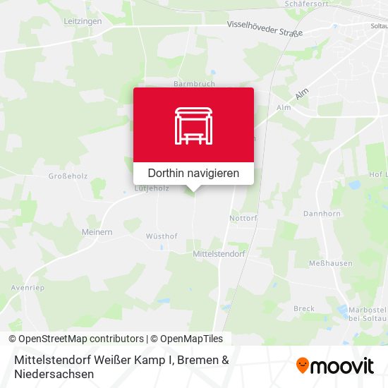 Mittelstendorf Weißer Kamp I Karte