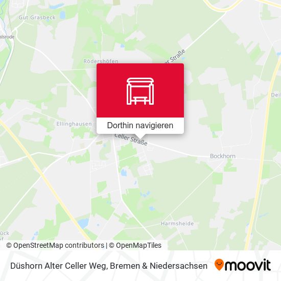 Düshorn Alter Celler Weg Karte