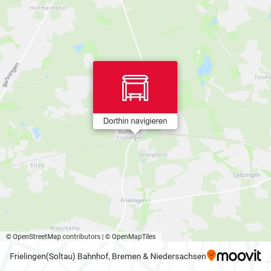 Frielingen(Soltau) Bahnhof Karte