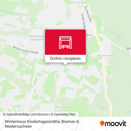 Wintermoor Kindertagesstätte Karte