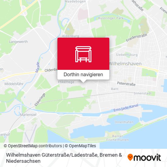 Wilhelmshaven Güterstraße / Ladestraße Karte