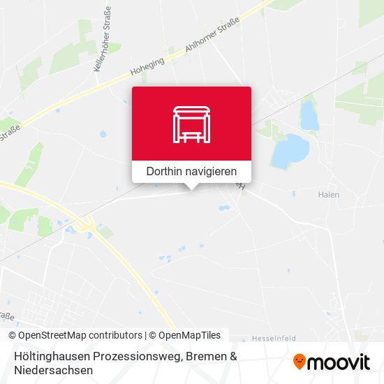 Höltinghausen Prozessionsweg Karte