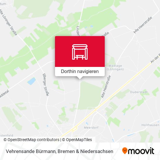 Vehrensande Bürmann Karte