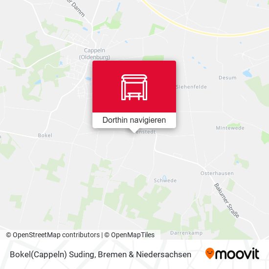 Bokel(Cappeln) Suding Karte