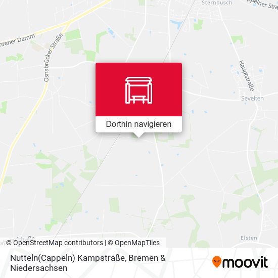 Nutteln(Cappeln) Kampstraße Karte