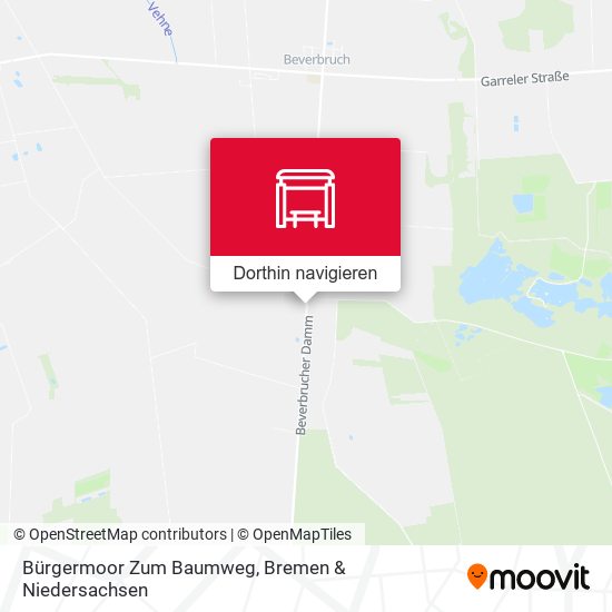 Bürgermoor Zum Baumweg Karte