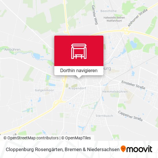 Cloppenburg Rosengärten Karte