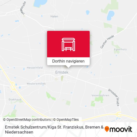 Emstek Schulzentrum / Kiga St. Franziskus Karte
