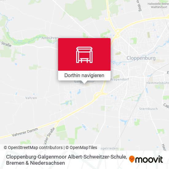 Cloppenburg-Galgenmoor Albert-Schweitzer-Schule Karte