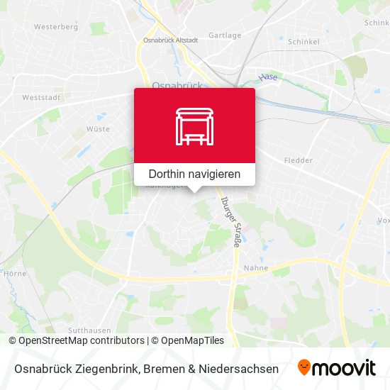 Osnabrück Ziegenbrink Karte