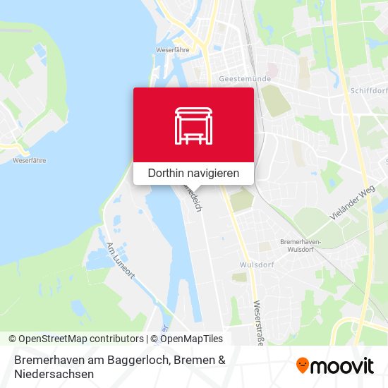 Bremerhaven am Baggerloch Karte