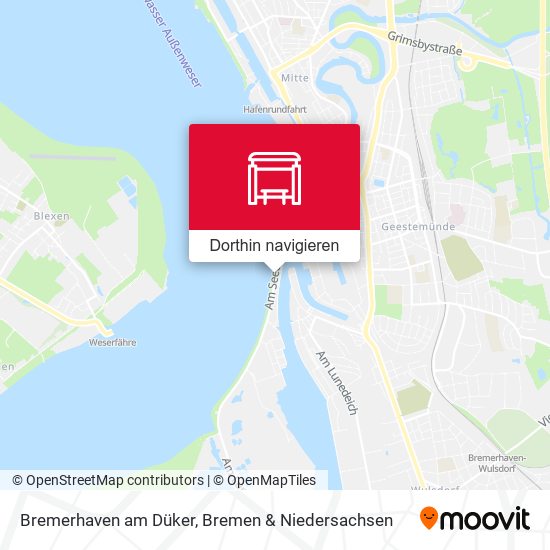 Bremerhaven am Düker Karte