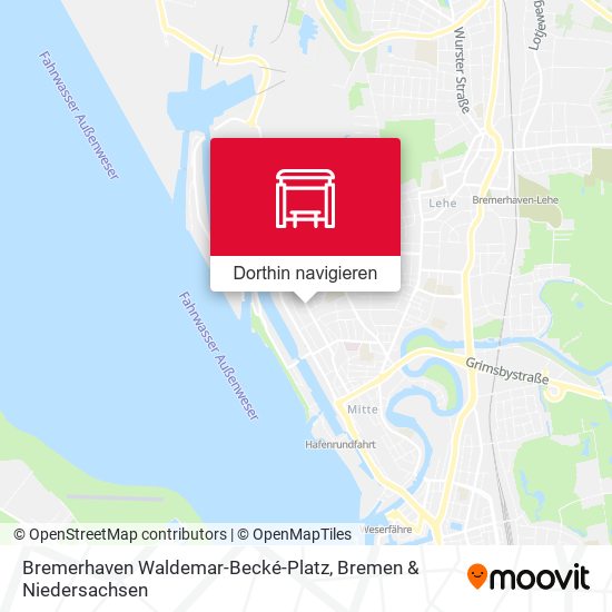 Bremerhaven Waldemar-Becké-Platz Karte