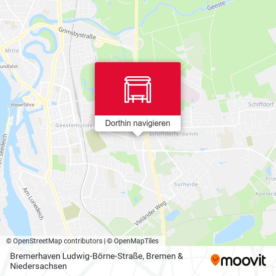 Bremerhaven Ludwig-Börne-Straße Karte