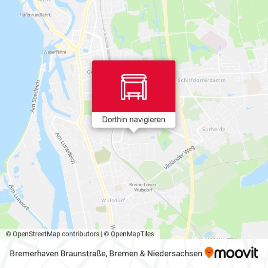 Bremerhaven Braunstraße Karte