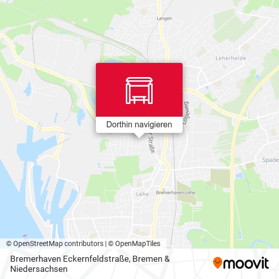 Bremerhaven Eckernfeldstraße Karte
