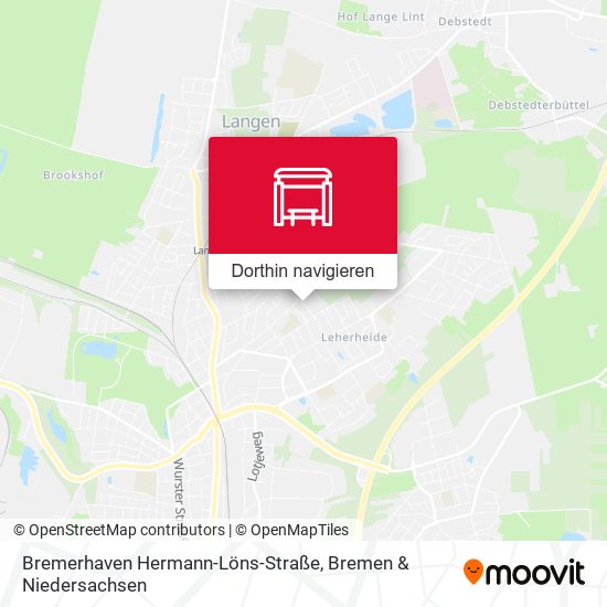 Bremerhaven Hermann-Löns-Straße Karte