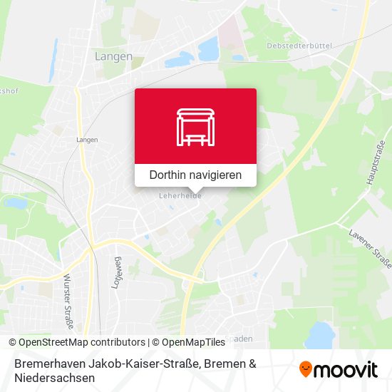 Bremerhaven Jakob-Kaiser-Straße Karte