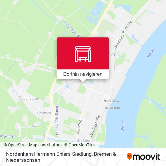 Nordenham Hermann-Ehlers-Siedlung Karte