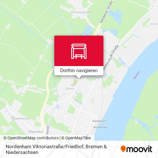 Nordenham Viktoriastraße / Friedhof Karte