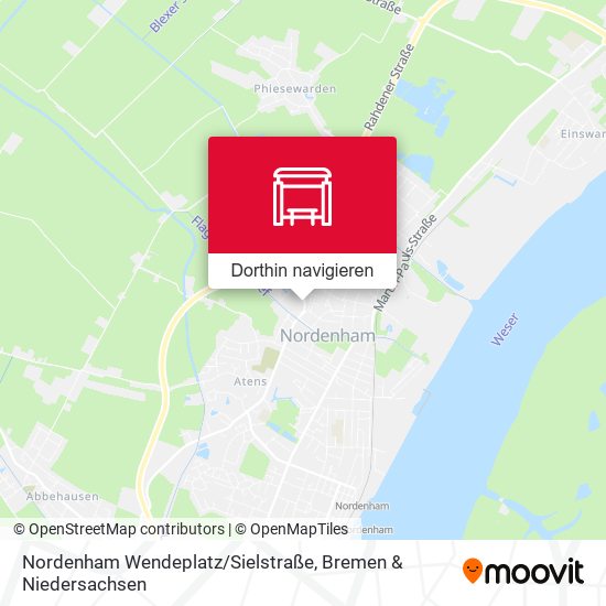 Nordenham Wendeplatz / Sielstraße Karte
