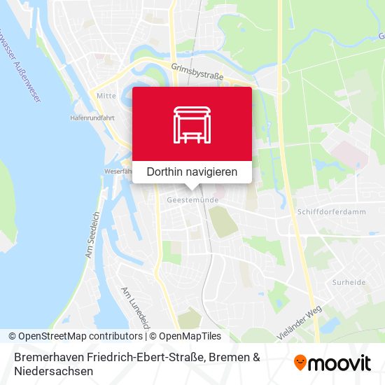 Bremerhaven Friedrich-Ebert-Straße Karte