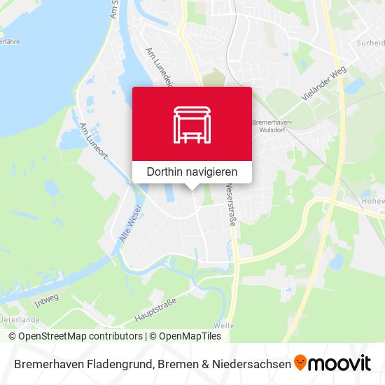 Bremerhaven Fladengrund Karte