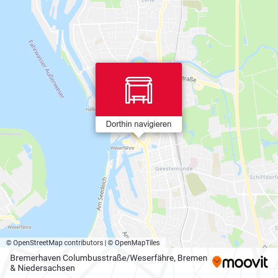 Bremerhaven Columbusstraße / Weserfähre Karte