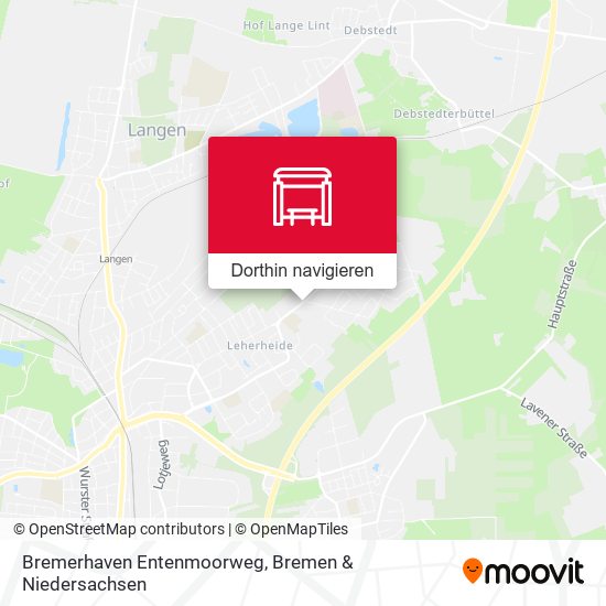 Bremerhaven Entenmoorweg Karte