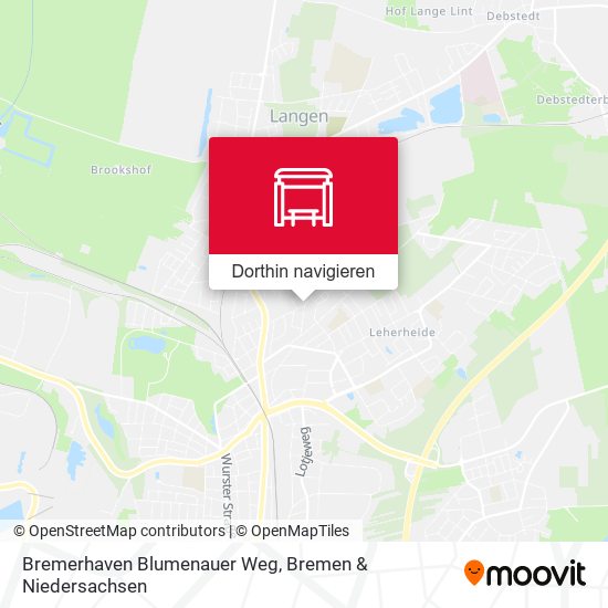 Bremerhaven Blumenauer Weg Karte