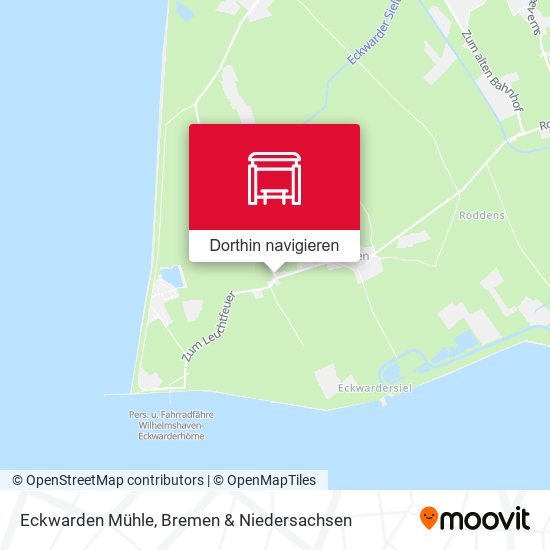 Eckwarden Mühle Karte