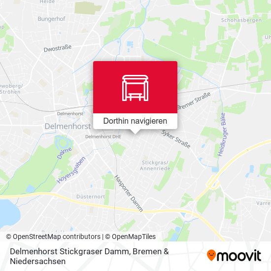 Delmenhorst Stickgraser Damm Karte