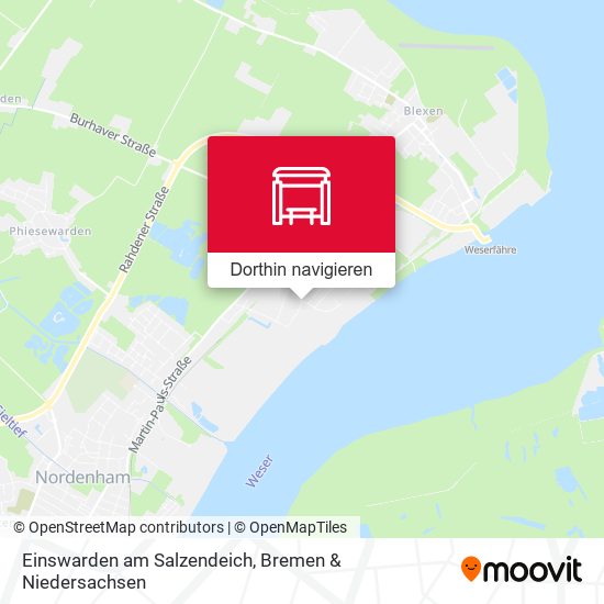 Einswarden am Salzendeich Karte